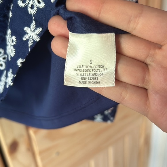 NWT Francesca’s Blue Dress with White Details Size S - Picture 3 of 4